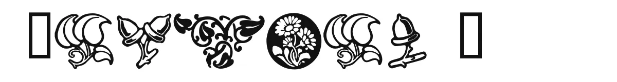 Florals 2 original font preview