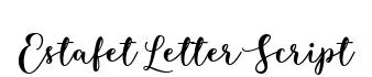 Estafet Letter Script