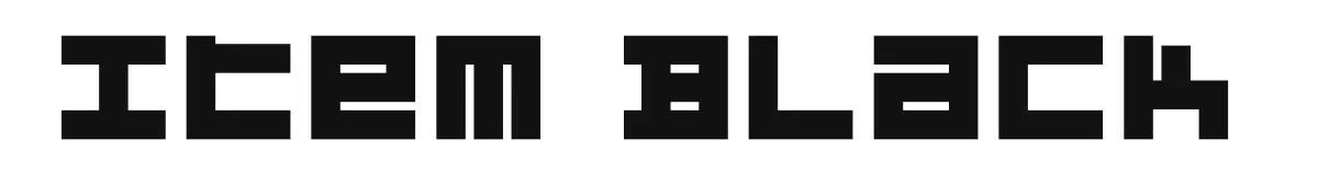 Item Black original font preview