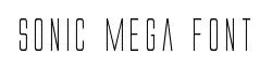 Sonic Mega Font