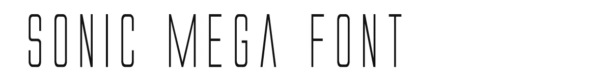 Sonic Mega Font font preview