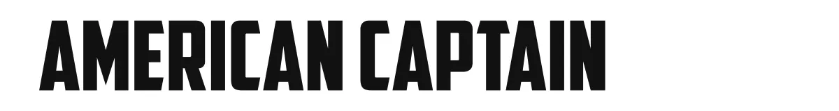 American Captain original font preview