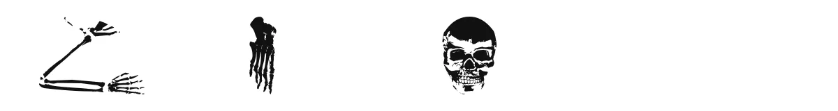 Old Skull Hellron font preview