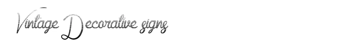 Vintage Decorative signs font preview