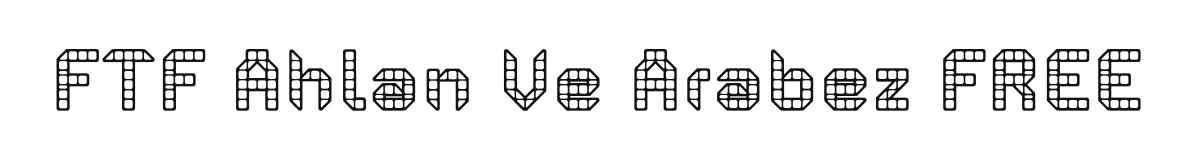 FTF Ahlan Ve Arabez FREE font preview