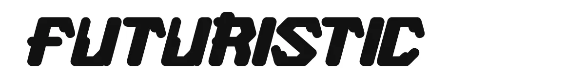 FUTURISTIC original font preview