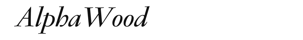 AlphaWood original font preview