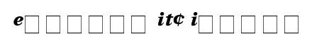 Ellipse ITC Italic