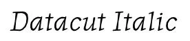 Datacut Italic