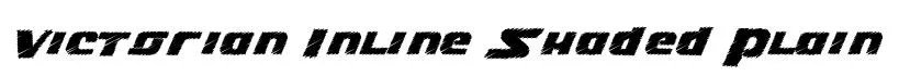 Victorian Inline Shaded Plain original font preview