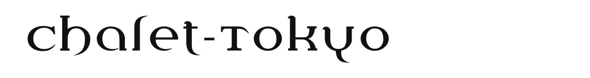 Chalet-Tokyo font preview