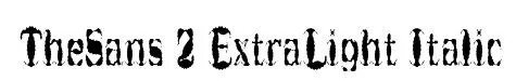 TheSans 2 ExtraLight Italic