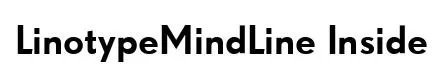 LinotypeMindLine Inside original font preview