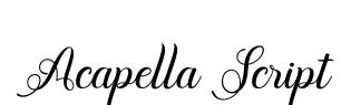 Acapella Script
