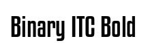 Binary ITC Bold