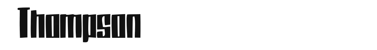 Thompson original font preview
