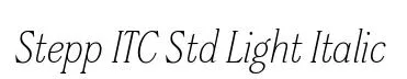 Stepp ITC Std Light Italic