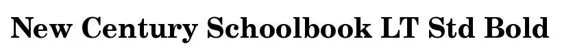 New Century Schoolbook LT Std Bold font preview