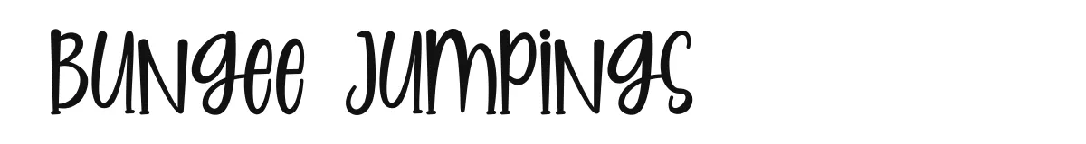 Bungee Jumpings font preview