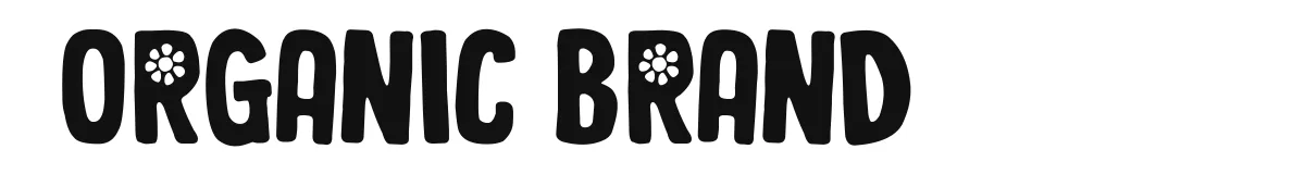 Organic Brand font preview