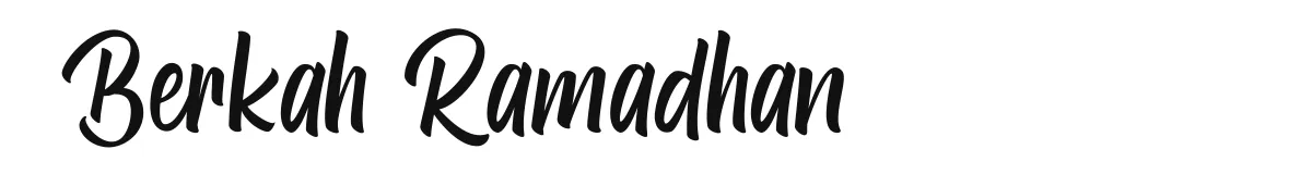 Berkah Ramadhan font preview