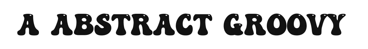 a Abstract Groovy font preview