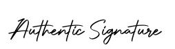 Authentic Signature