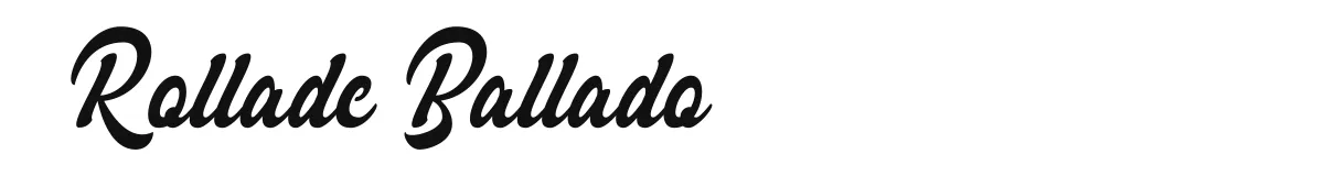 Rollade Ballado font preview