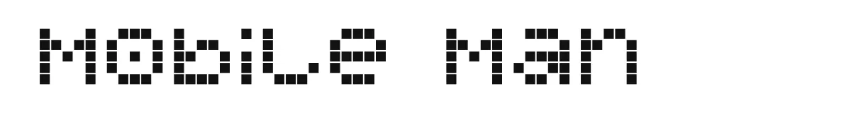 Mobile Man font preview