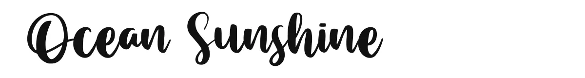 Ocean Sunshine font preview