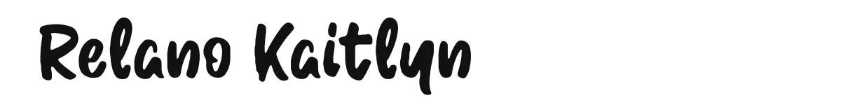 Relano Kaitlyn font preview