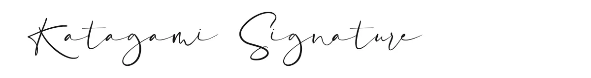 Katagami Signature font preview
