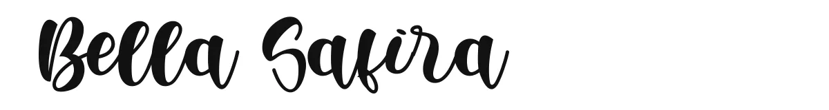 Bella Safira font preview