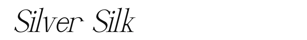 Silver Silk original font preview