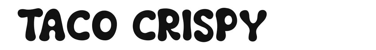 Taco Crispy font preview