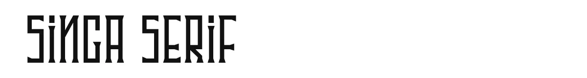 Singa Serif original font preview
