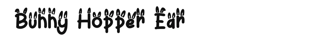 Bunny Hopper Ear font preview