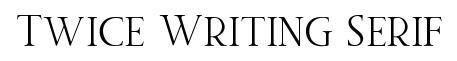 Twice Writing Serif