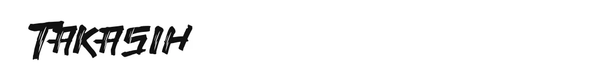 Takasih font preview