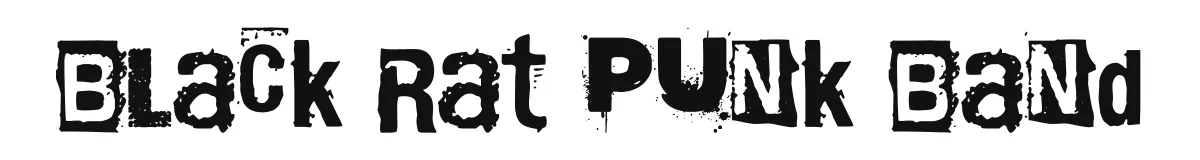 Black Rat Punk Band font preview