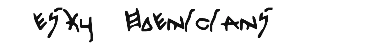 Pesky Phoenicians original font preview