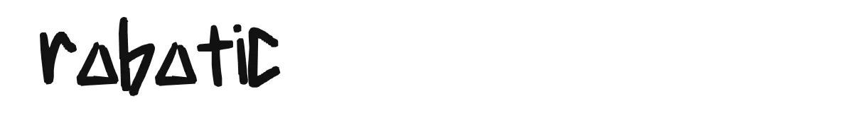 robotic original font preview