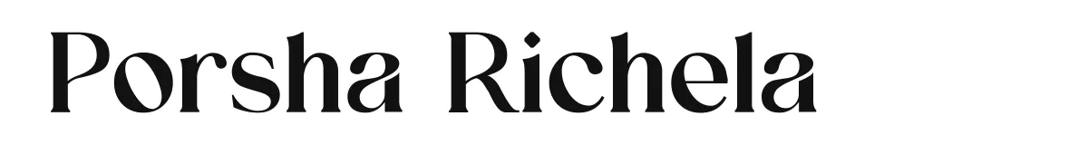 Porsha Richela original font preview