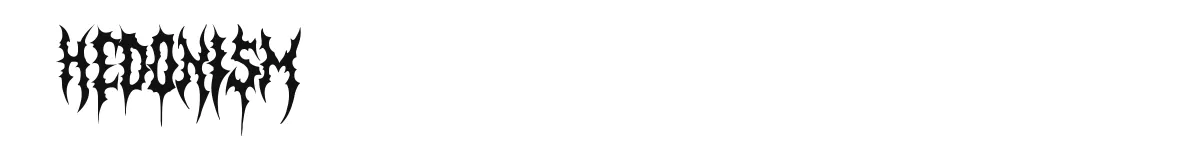 Hedonism original font preview