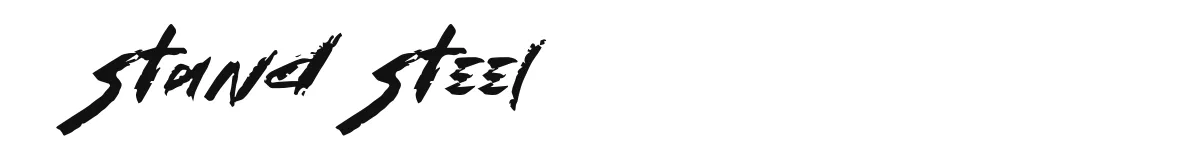 Stand Steel font preview