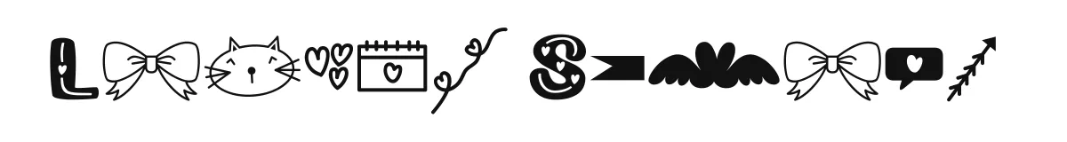 Loving Stroke font preview