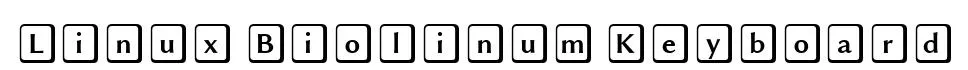 Linux Biolinum Keyboard