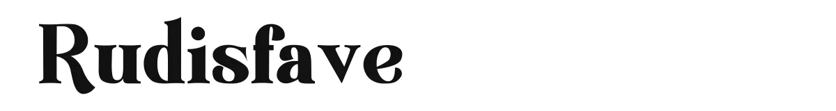Rudisfave original font preview