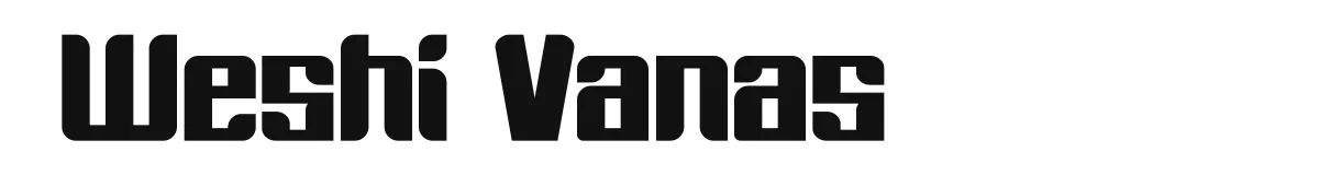 Weshi Vanas original font preview
