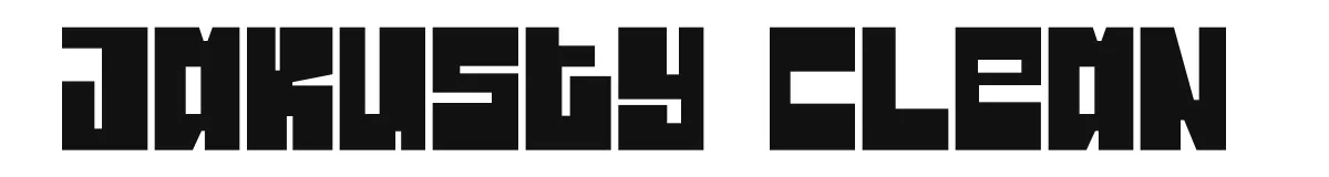 Jakusty Clean original font preview